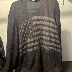 Lucky Brand Black Knit Hoodie